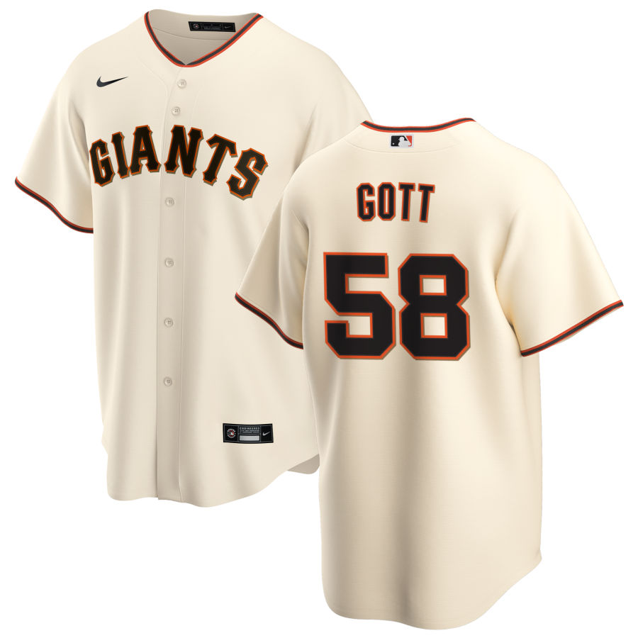 Nike Men #58 Trevor Gott San Francisco Giants Baseball Jerseys Sale-Cream